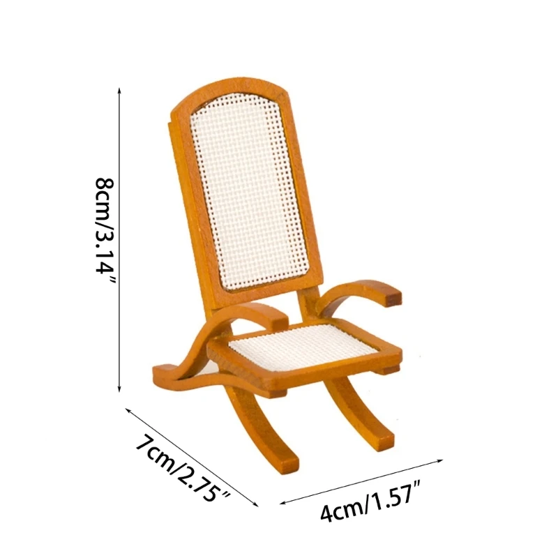 1:12 Miniatiūriniai Lėlių Fotelis Gyvenimo Kambario Baldai, Sofos Medienos Kėdė5