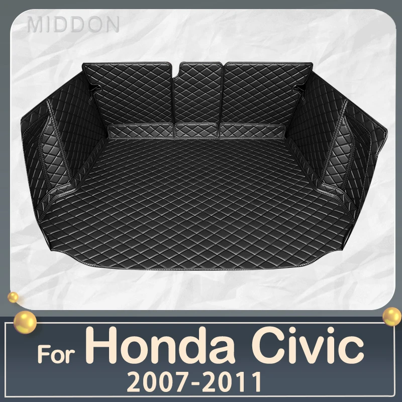 Automobilio bagažo skyriaus kilimėlis Honda Civic 2007 2008 2009 2010 2011 linijinių krovinių kilimų interjero aksesuarų dangtis0