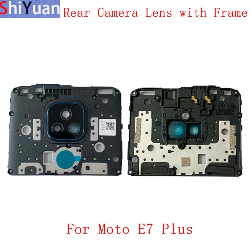 Galiniai Atgal Kameros Objektyvo Stiklas su karkasu Turėtojas Motorola Moto E7 Plius Pakeitimas, Remontas, Atsarginės Dalys0