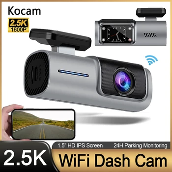 Brūkšnys Cam Automobilių 2.5 K vaizdo Kamera, skirta Transporto priemonės HD 1600P WiFi, Automobilių DVR Priekiniai Automobilio Kameros, Vaizdo magnetofoną, Black box 24H Stovėjimo Stebėti