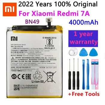100% Originalus Xiao mi BN49 4000mAh Bateriją Xiaomi Redmi 7A Redmi7A Aukštos Kokybės Telefoną, Baterijos Pakeitimas