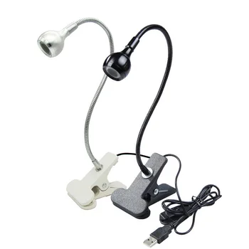 Mini Nešiojamas USB LED Šviesos Lanksti Žąsų Kaklo Lempos Lentelė / Stalas šviesą Įrašą ir Pereiti Knygų Skaitymo Naktinis Apšvietimas