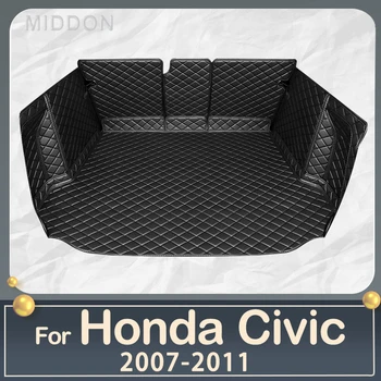 Automobilio bagažo skyriaus kilimėlis Honda Civic 2007 2008 2009 2010 2011 linijinių krovinių kilimų interjero aksesuarų dangtis