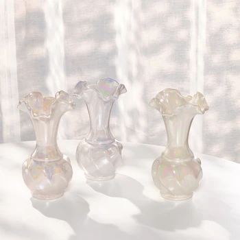 Prancūzijos Šviesos Prabangus Kremas Stiliaus Keramikos Vaza Apdailos Kambarį Sausos Gėlės, Gėlių Aranžuotojas Vyresnysis Prasme Apdaila