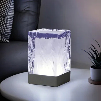 Ledynas modelis crystal stalo lempos Atmosferą, lempos, Modernus minimalistinio viešbučio restorane darbalaukio Naktį Kristalų lempos stalinės lempos
