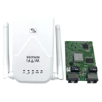 802.11 b/g/n/ac Belaidžio Wifi Kartotuvas 750 Mbps Mini Repetidor Wifi Signalo Stiprintuvas ES/JAV 2.4 G+5.8 G Wifi Extender 2*5dBi Antenos