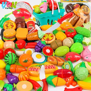 16-30PCS Virtuvės Apsimesti Žaisti Modeliavimas Pjovimo Vaisių, Daržovių Burger Maisto Virimo Vaikų Švietimo Žaislai Vaikas Mergaitės