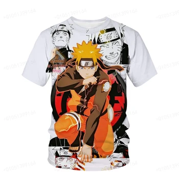 2023 Karštą Vasaros Berniukai Naruto T-shirt Mados Spausdinti Vaikai Naruto Sasuke Kakashi T-shirt Berniukų trumpomis Rankovėmis Berniukams Rinkinių Drabužių