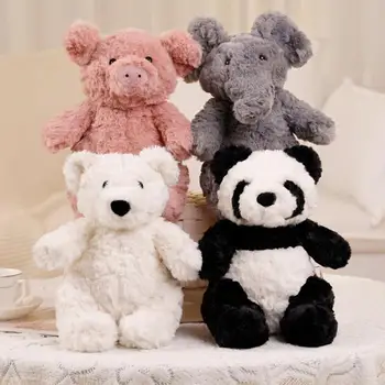 Įdaryti Panda Bear Kiaulių Lėlės Mielas Minkštas Pliušinis Meškinas Patogus Kawaii Plushies Gyvūnai, Lėlės, Vaikų Berniukų, Mergaičių Gimtadienio Dovana 25cm
