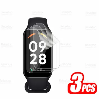 Už Redmi Band 2 Hidrogelio Kino 3Pcs 999D Lenktas Soft Screen Protector Redme Band2 RedmiBand 2 Smart Watch Priedai, Nėra Stiklo