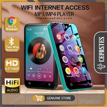 Aukštos Kokybės MP3 Grotuvas, Bluetooth 4 Colių Full Touch Screen Mp3 Mp4 Grotuvas Garsiakalbis HiFi Garso Mp3 Walkman su Interneto Prieiga