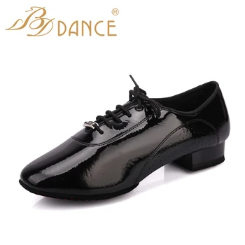 TOP Dance Shoes lotynų Batų Šiuolaikinių Vyrų karvės odos dvitaškius Vienintelis Oksfordo Audinio Tinklelis Autentiški Kojinių Maišelį BDDANCE309 Kvėpuojantis