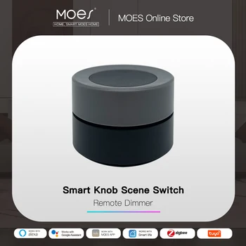 MOES Tuya ZigBee Smart Rankenėlę Perjunkite Belaidžio Scena Jungiklio Mygtuką Valdiklis Baterija Automatikos Scenarijus Smart Gyvenimo App