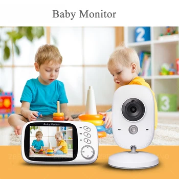 3.2 colių LCD display Bevielio Vaizdo Spalvų Kūdikio stebėjimo Auklės Saugumo Kameros Kūdikių Telefonas, Vaizdo Garso Nešiojamų Domofonas 2.4 Ghz