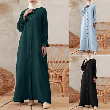 2023 Naują Atvykimo Musulmonų Abaja Prarasti Atsitiktinis Ilgomis Rankovėmis Populiarus Vintage Suknelė Moterims Paprasta Arabų Drabužius Artimųjų Rytų