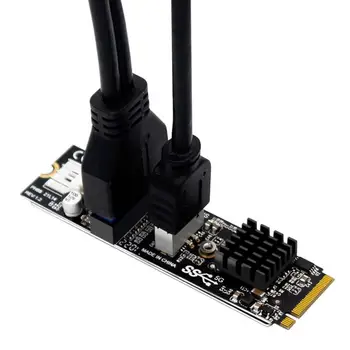 RYRA M. 2 MKEY PCI-E Priekiniai USB 3.1 5Gb Usb C Pci TIPO C+19/20 PIN Plėtros Kortelę M. I E USB3 Multi-sistemos Suderinamumas