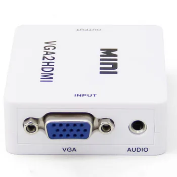 VGA2HDMI Mini VGA į HDMI Konverteris su 1080P Audio Adapteris Jungtis KOMPIUTERYJE HDTV Projektorius