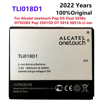 Nauja, Kilmės TLi018D1 Baterija Alcatel onetouch Pop D5 Dual 5038x OT5038X Pop 3 5015D OT 5016 5051A Li-ion akumuliatorius