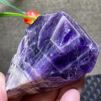 Stebuklinga Gamtos Fantazija Violetinė Crystal Grubus Rūdos Retų Mineralinių Pavyzdį Energijos Gijimas Perlas Home Office Degaussing Apdaila