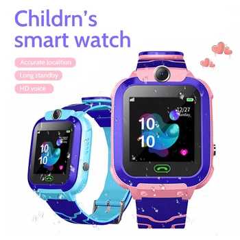 Už Xiaomi Vaikai SIM Kortelės Anti-lost Smartwatch Vaikų Smart Žiūrėti Vandeniui SOS vietos Nustatymo GPS Tracker Laikrodis Telefono Skambučio Naujas