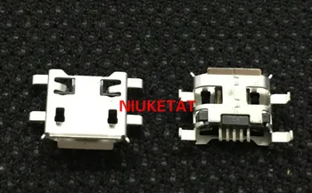 100vnt Micro USB Jungtis sunkiųjų plokštė B tipo 5pin 0.72 mm garbanoti pusė Moterų Jack Mobile Mini USB remontas, mobiliojo planšetinio