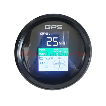 85mm GPS greičio ridos jūrų/car/greitaeigiu kateriu, digital voltmeter 24V universali greitis ridos, su šviesos