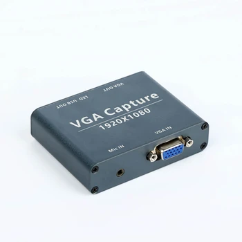 NAUJAS VGA, garso ir vaizdo įrašymo įrenginį, VGA įvestis, USB išėjimas VGA išėjimas VGA USB video converter 1080P