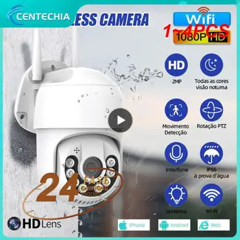 1~4PCS WI-fi IP Kamera, Lauko Apsaugos Spalvų Naktį 2MP, Belaidės Vaizdo Stebėjimo Kameros Smart Žmogaus Aptikimo iCsee